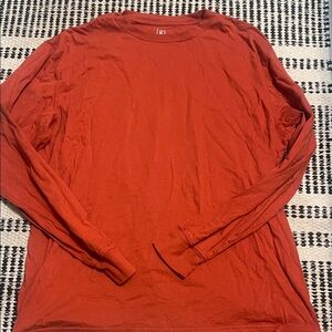 George Men's Long Sleeve Tee - Rust Red